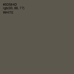 #5D584D - Fuscous Gray Color Image
